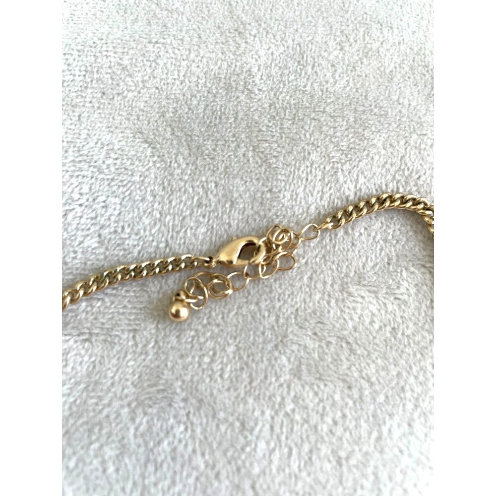 Wood & Gold Tone Beaded Bohemian Style Necklace Adj. Lobster Clasp Chain BOHO - Picture 4 of 4